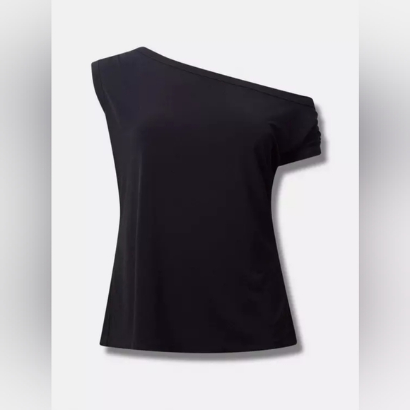 Torrid Studio Net Off Shoulder Cowl Top 2x Black New NWT - Picture 5 of 10
